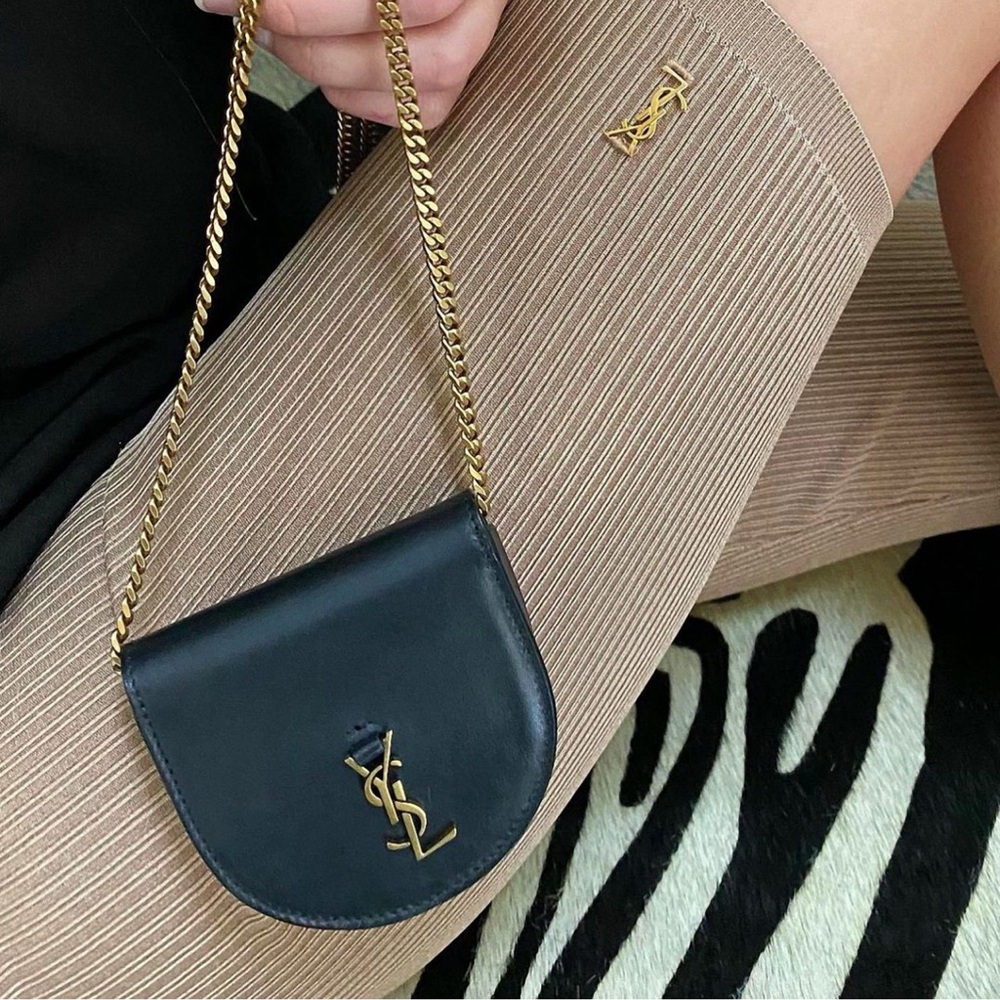 Saint Laurent baby kaia Black and Gold Mini Bag with Chain. In great condition! - Picture 3 of 10